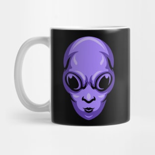 Purple Alien Head Mug